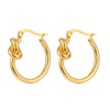 Simple Style Circle Stainless Steel Earrings Plating Stainless Steel Earrings