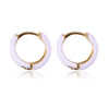 Fashion Geometric Alloy Plating Hoop Earrings 1 Pair