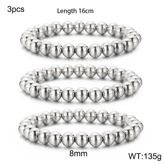 Simple Style Geometric Titanium Steel Bracelets Plating Stainless Steel Bracelets