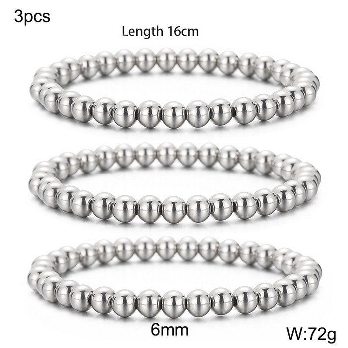 Simple Style Geometric Titanium Steel Bracelets Plating Stainless Steel Bracelets