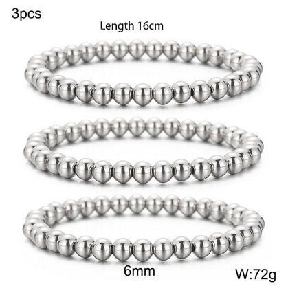 Simple Style Geometric Titanium Steel Bracelets Plating Stainless Steel Bracelets