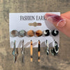 1 Set Simple Style Butterfly Inlay Alloy Pearl Earrings