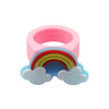 Fashion Unicorn Plastic Epoxy Rings 1 Piece