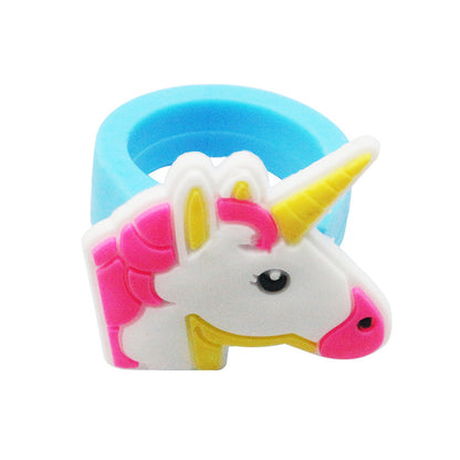 Fashion Unicorn Plastic Epoxy Rings 1 Piece