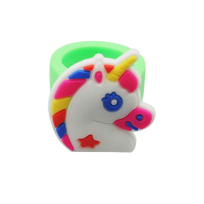 Fashion Unicorn Plastic Epoxy Rings 1 Piece