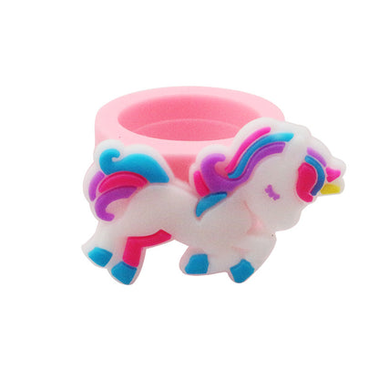 Fashion Unicorn Plastic Epoxy Rings 1 Piece