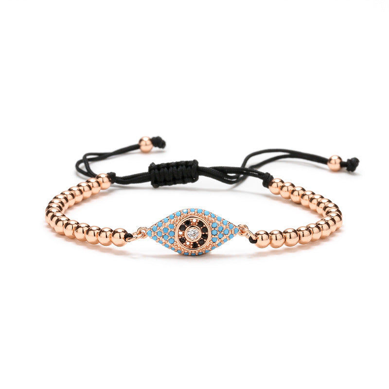 Fashion Eye Copper Bracelets Plating Zircon Copper Bracelets