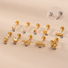 Fashion Heart Shape Snake Metal Plating Labret