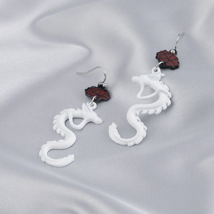 Retro Dragon Alloy Plating Earrings