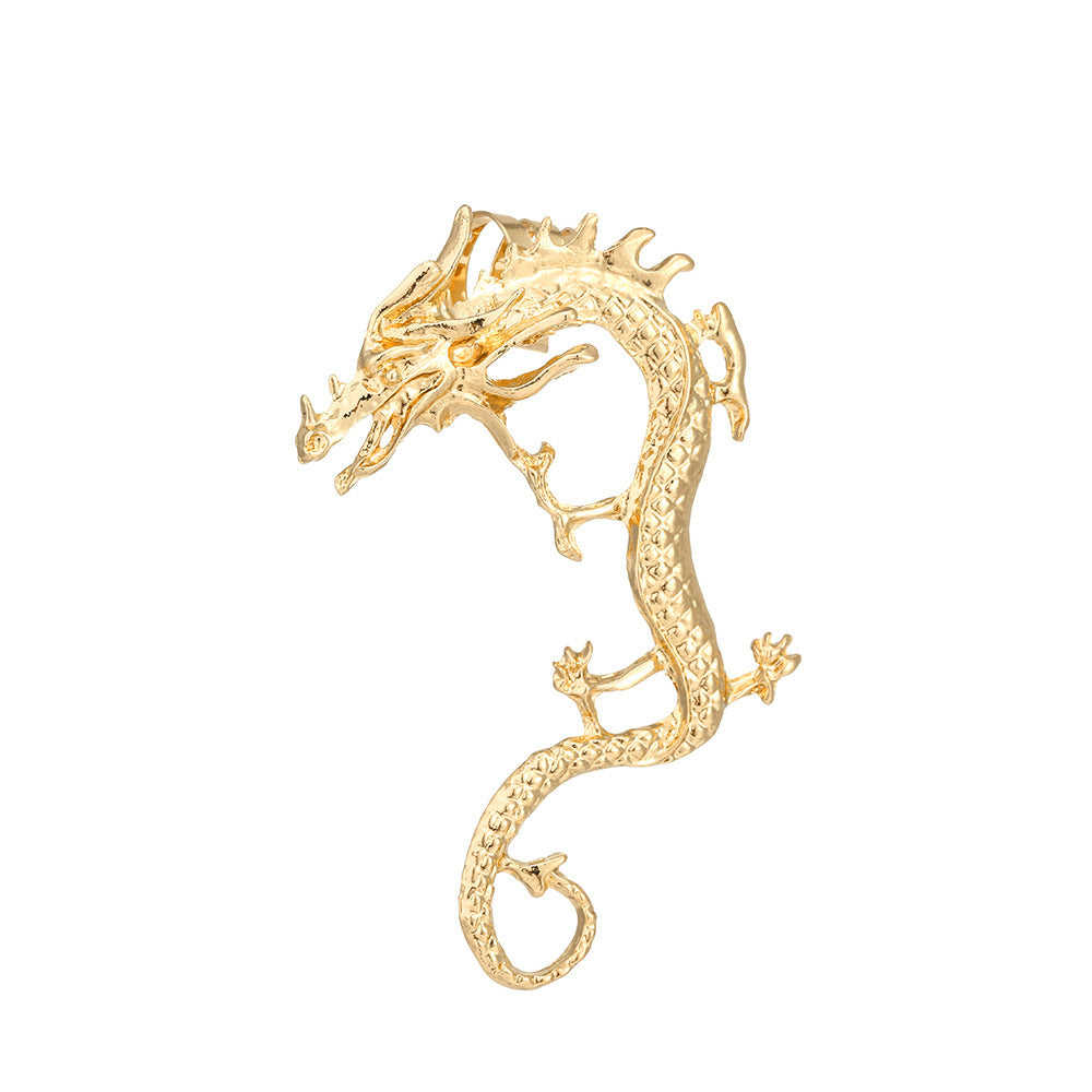 Retro Dragon Alloy Plating Earrings