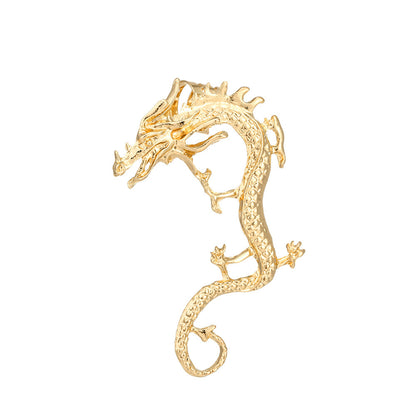 Retro Dragon Alloy Plating Earrings