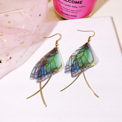 Fashion Wings Alloy Pearl Drop Earrings