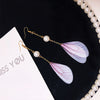 Fashion Wings Alloy Pearl Drop Earrings