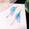 Fashion Wings Alloy Pearl Drop Earrings