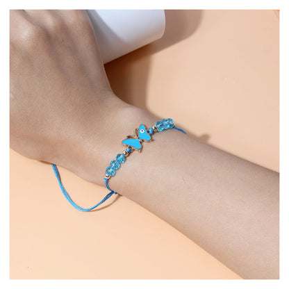 Simple Style Butterfly Alloy Enamel Bracelets 1 Set