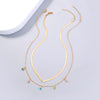 Classic Style Star Moon Heart Shape Copper Inlay Zircon Layered Necklaces 1 Piece