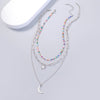 Classic Style Star Moon Heart Shape Copper Inlay Zircon Layered Necklaces 1 Piece