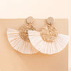 Beach Sector Rattan Drop Earrings