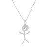 Simple Style Cartoon Character Stainless Steel Pendant Necklace Plating Stainless Steel Necklaces 1 Piece