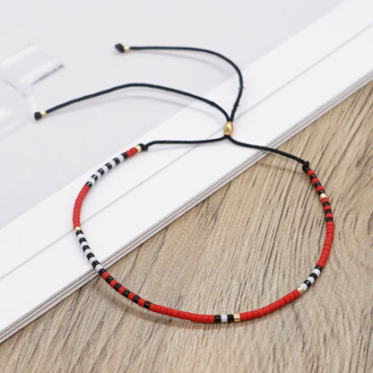 Simple Style Colorful Glass Wholesale Bracelets