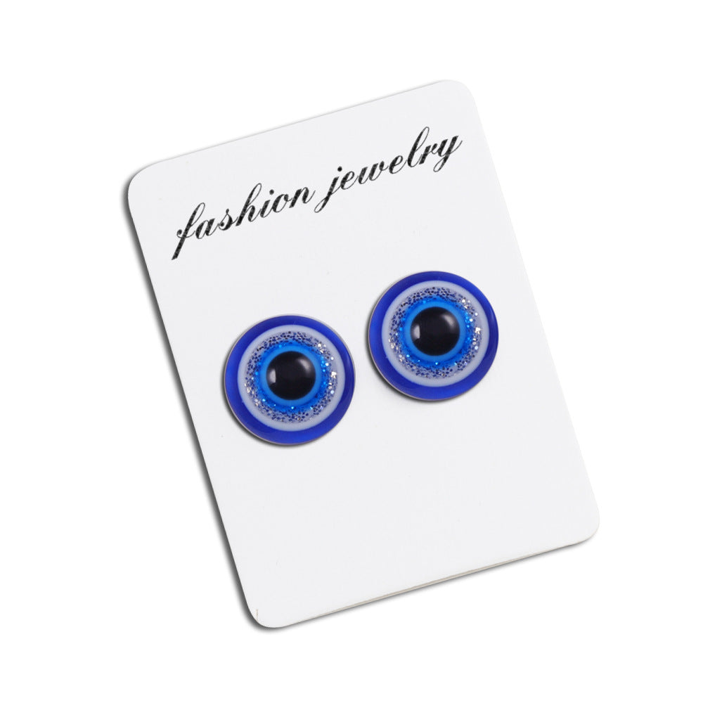 Fashion Eye Resin Ear Studs 1 Pair