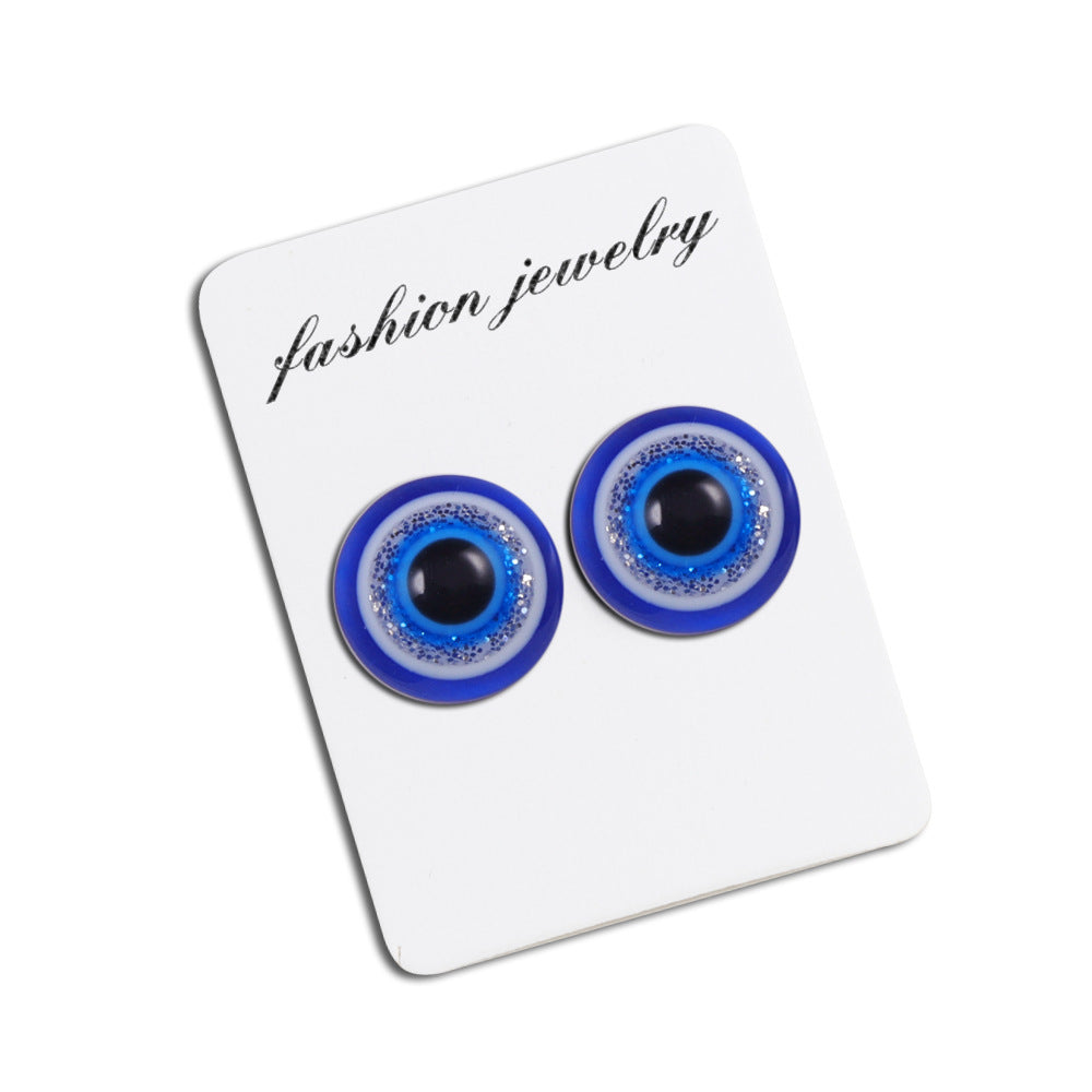 Fashion Eye Resin Ear Studs 1 Pair