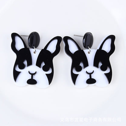 Cute Cat Arylic Drop Earrings