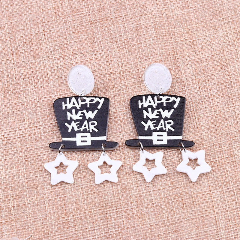 Cartoon Style Geometric Arylic Earrings