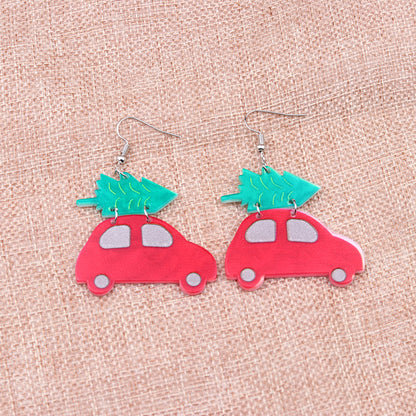 Cartoon Style Geometric Arylic Earrings