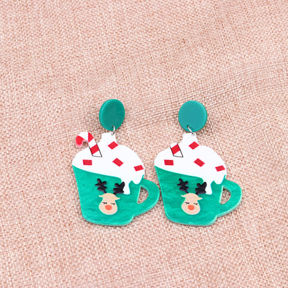 Cartoon Style Geometric Arylic Earrings