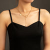 Fashion Star Moon Copper Inlay Zircon Layered Necklaces 1 Piece