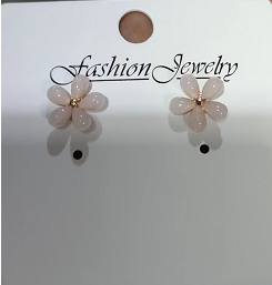 Gooddiy Korean Style Cute Opal Flower Earrings Wholesale Jewelry