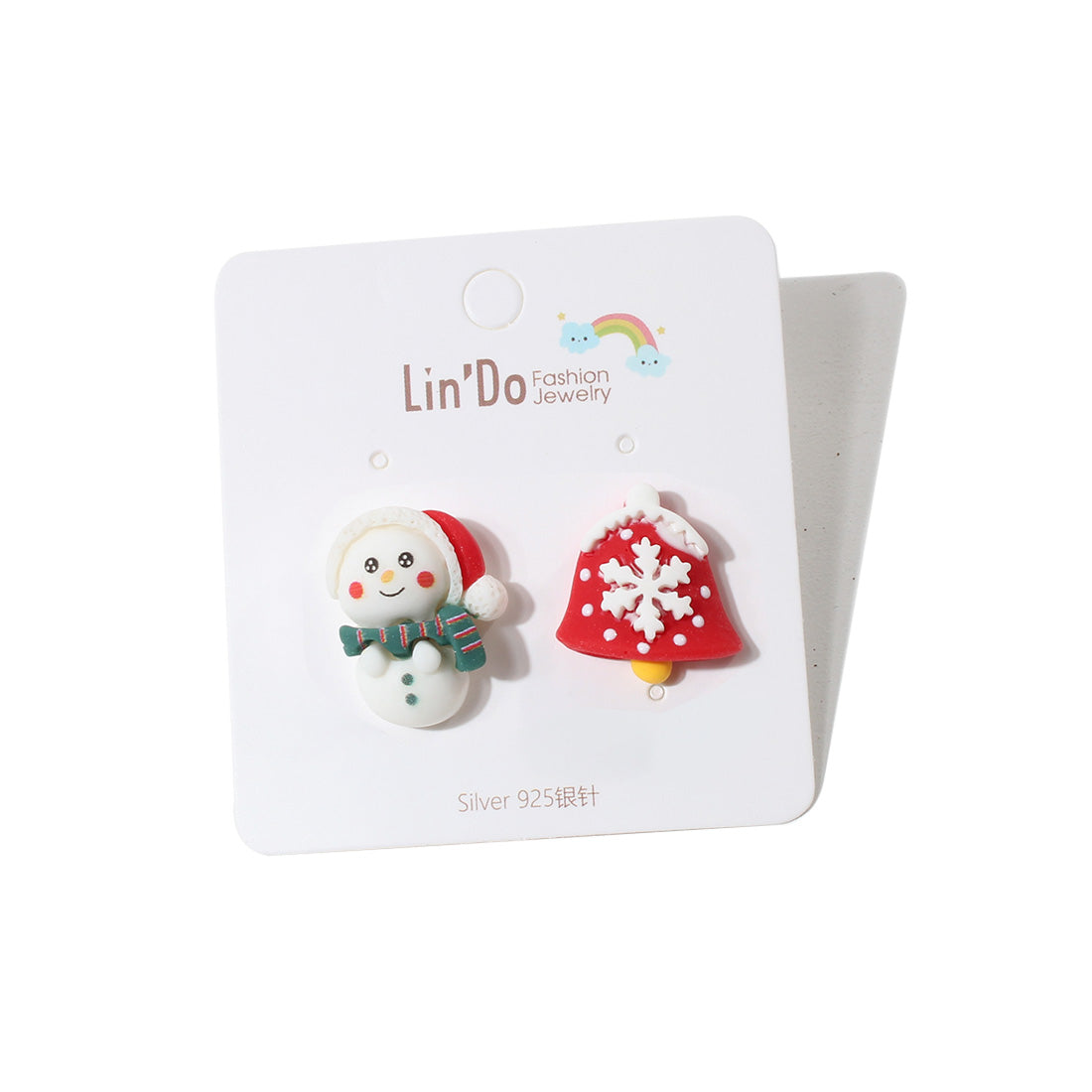 1 Pair Cute Santa Claus Alloy Ear Studs