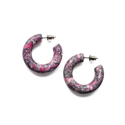 Fashion C Shape Arylic Earrings