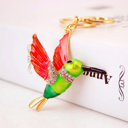 Creative Cute  Keychain Bird Key Chain Animal Metal Pendant