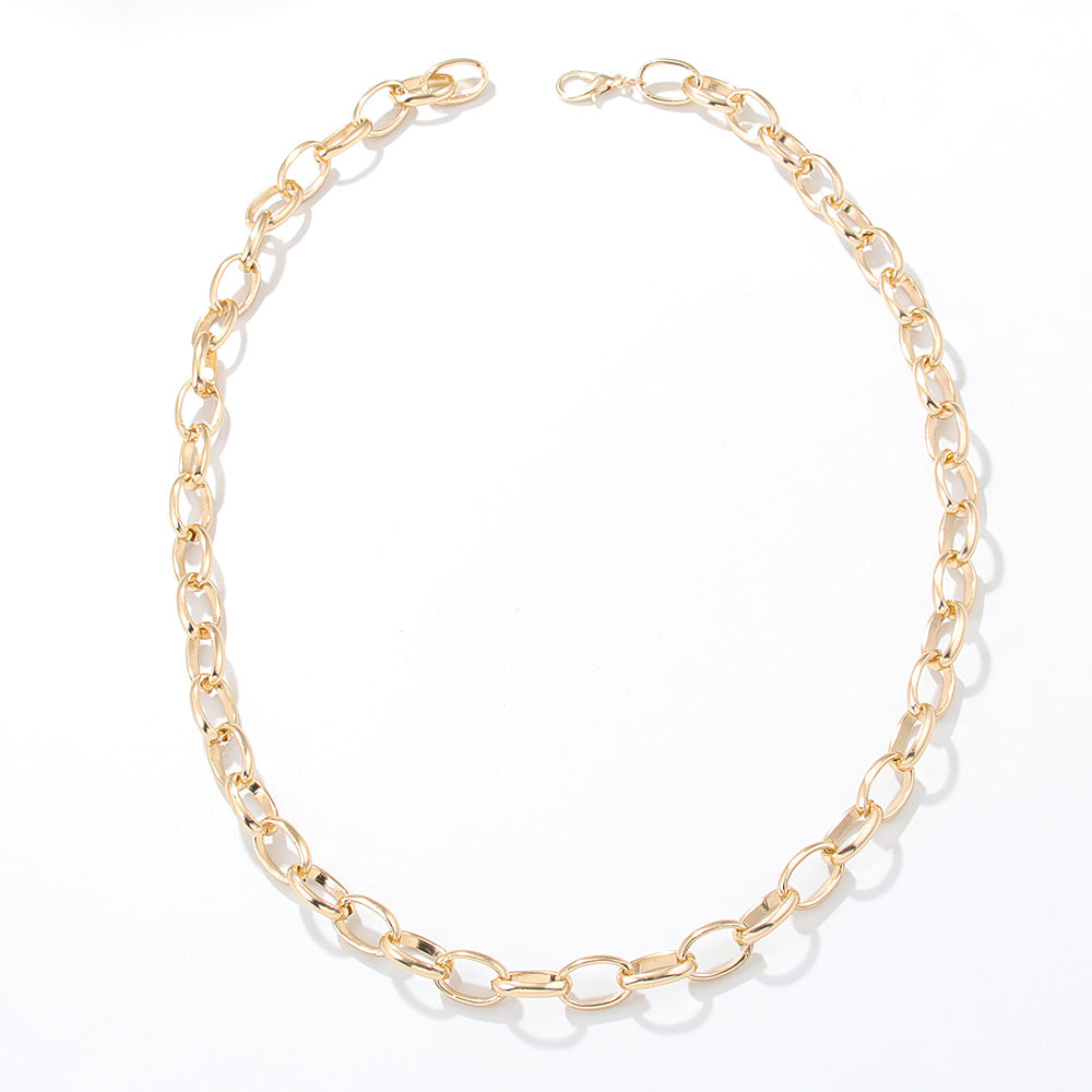 Vintage Style Geometric Aluminum Plating Chain Necklace