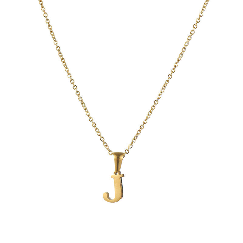 Simple Style Letter Stainless Steel Necklace 1 Piece