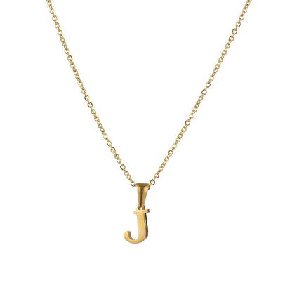 Simple Style Letter Stainless Steel Necklace 1 Piece