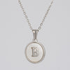 Simple Style Letter Stainless Steel Polishing Plating Shell Pendant Necklace