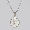 Simple Style Letter Stainless Steel Polishing Plating Shell Pendant Necklace