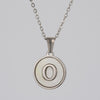 Simple Style Letter Stainless Steel Polishing Plating Shell Pendant Necklace