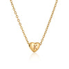 Fashion Letter Stainless Steel Gold Plated Pendant Necklace