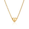 Fashion Letter Stainless Steel Gold Plated Pendant Necklace