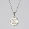 Simple Style Letter Stainless Steel Polishing Plating Shell Pendant Necklace