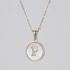 Simple Style Letter Stainless Steel Polishing Plating Shell Pendant Necklace