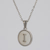 Simple Style Letter Stainless Steel Polishing Plating Shell Pendant Necklace