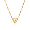 Fashion Letter Stainless Steel Gold Plated Pendant Necklace