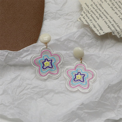 Fashion Cartoon Resin Drop Earrings