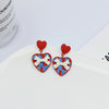 Simple Style Portrait Bow Knot Alloy Stoving Varnish Ear Studs 1 Pair