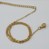 Simple Style Geometric Stainless Steel Chain Gold Plated Necklace